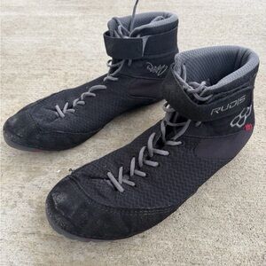 Rudis Men’s Samurai Speed Wrestling Shoes Gray/ Black Size 14